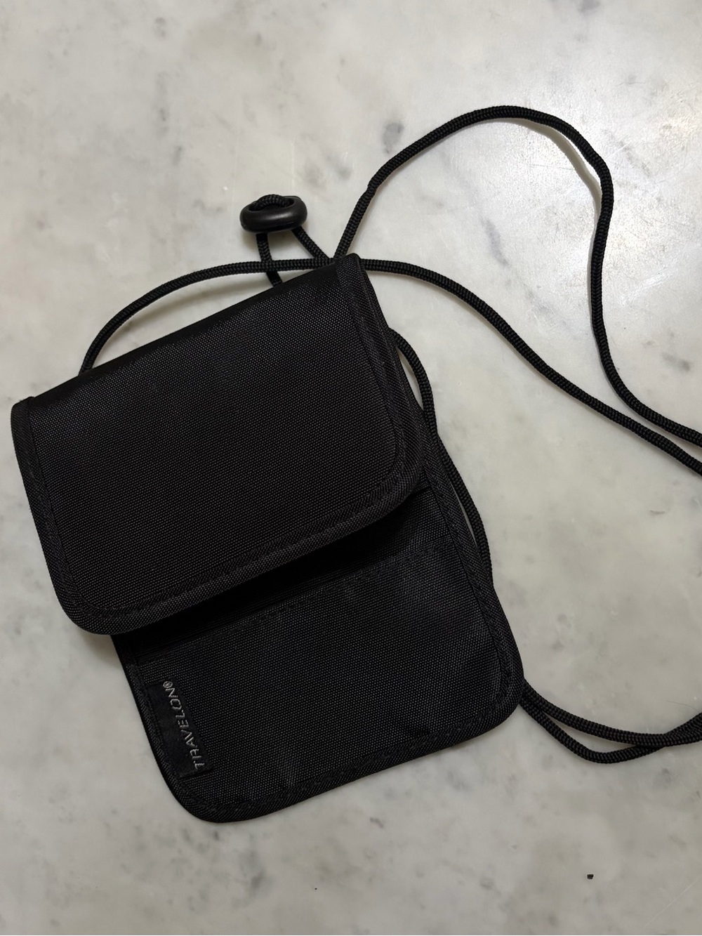 Travelon Black Secure Neck Pouch